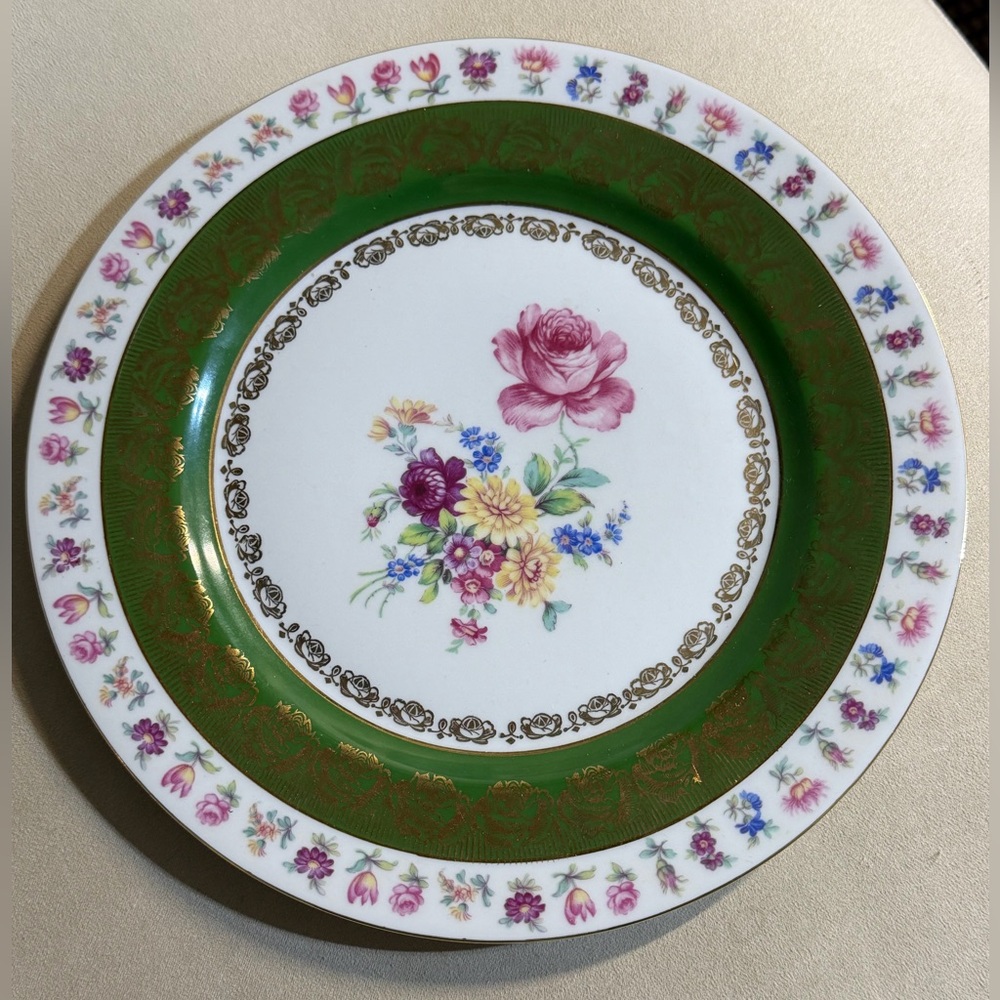 Vintage Porcelain German Bavarian Ceramic China Plate